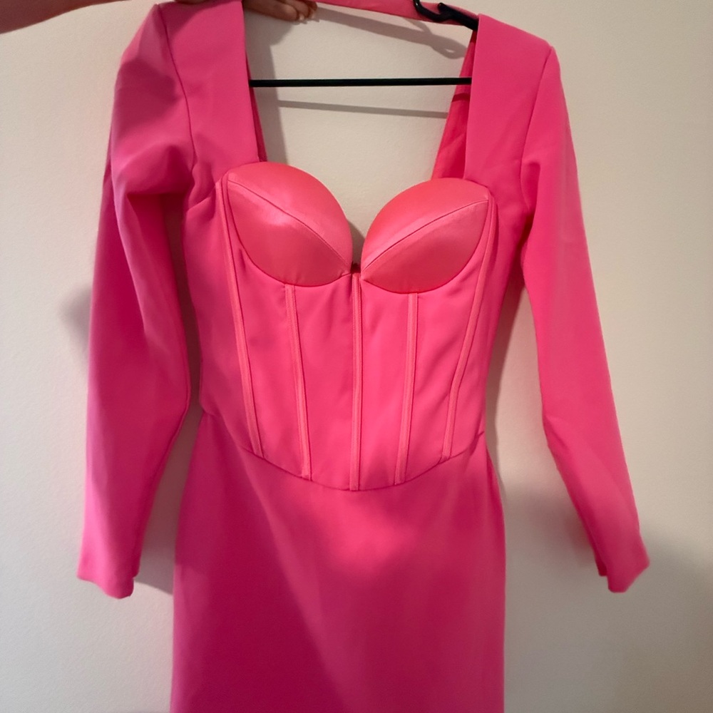 Retrofete Vibrant Pink Mini Dress